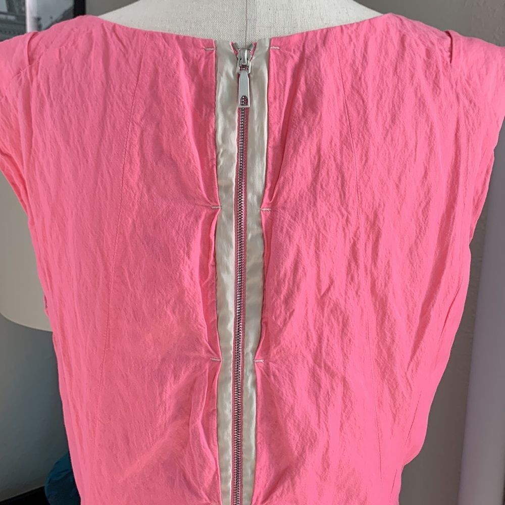 Lafayette 148 sleeveless crepe dress in Bubblegum pink sz 12 - Picture 6 of 16